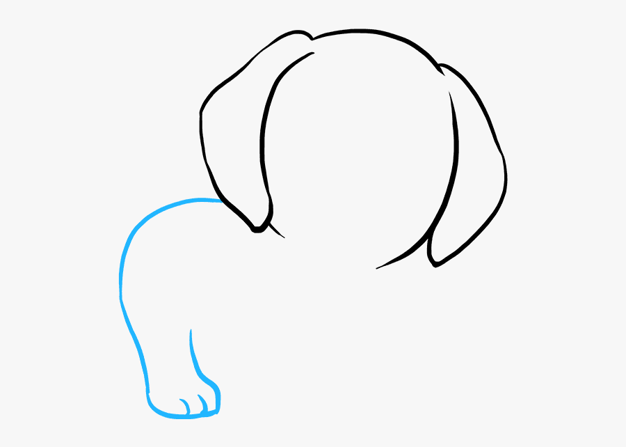 How To Draw Puppy - Draw A Puppy Step By Step, Transparent Clipart