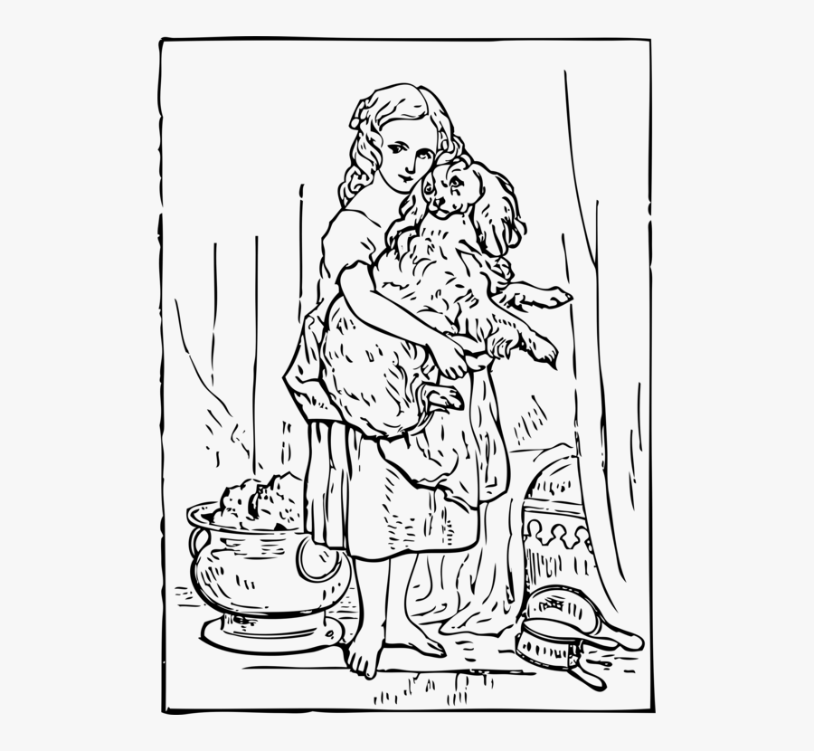 Art,monochrome Photography,human - Omalovánky Princezna Pes, Transparent Clipart