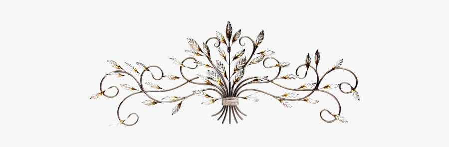 Silver Vines Design Transparent Background, Transparent Clipart