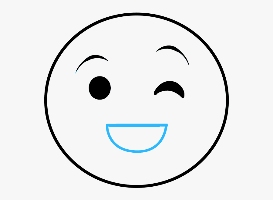 How To Draw Tongue Out Emoji - Emoji Drawing Transparent Png, Transparent Clipart