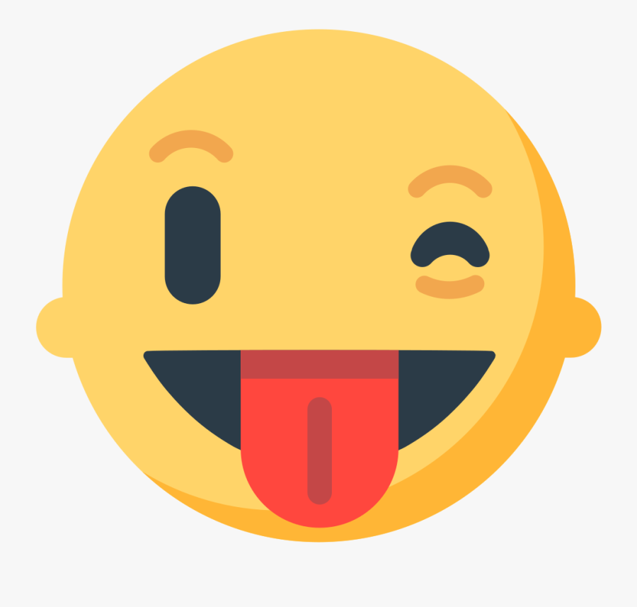 Emoji Emoticon Wink Tongue Smiley - Winking Face With Tongue Emoji, Transparent Clipart