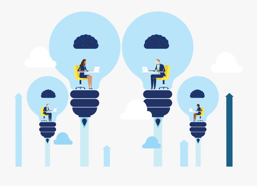 Transactify Legal People Lights Hero Illustration - Illustration, Transparent Clipart