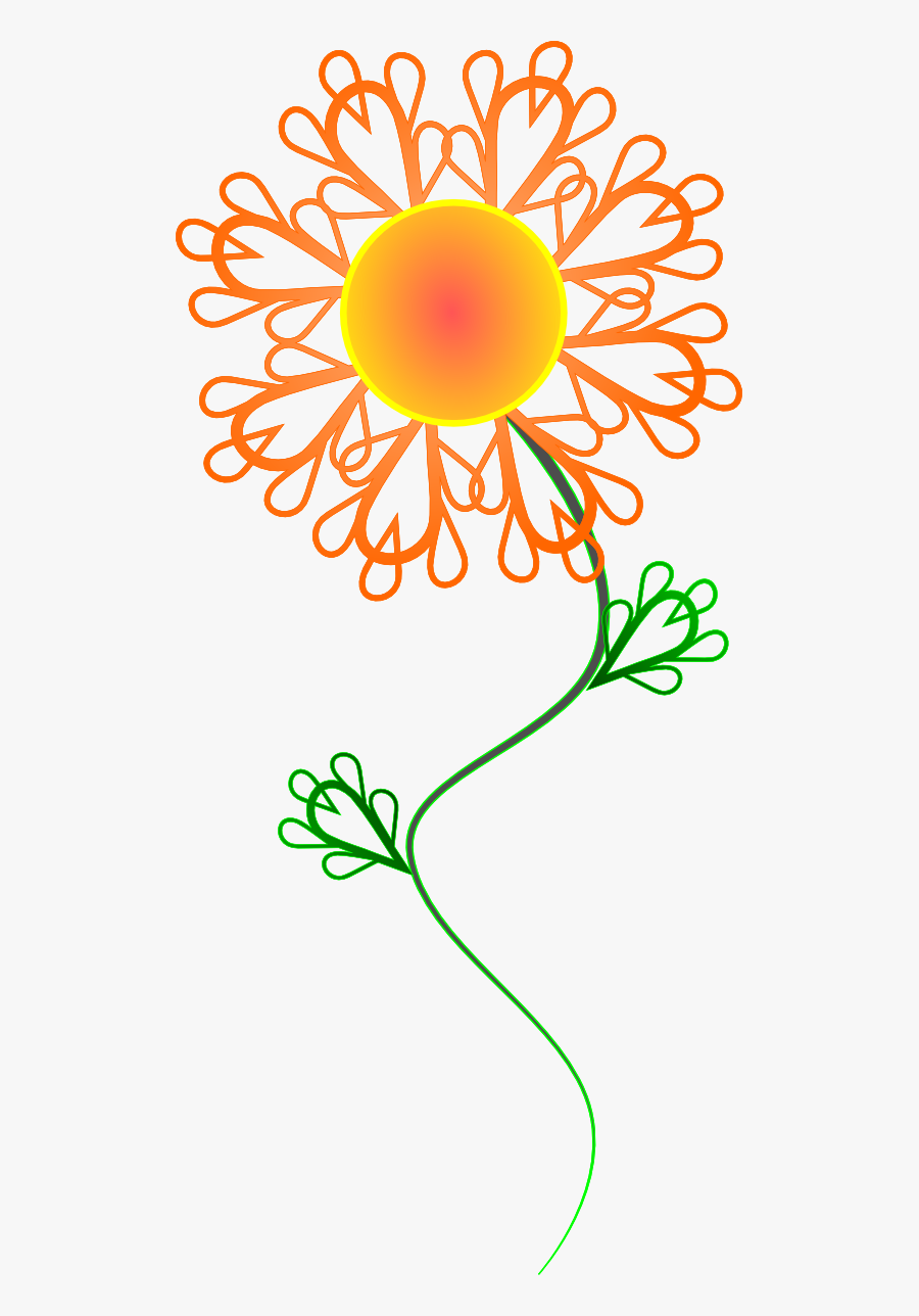 Net » Clip Art » Sunny Crazy Flower Valentine Svg - Clip Art, Transparent Clipart