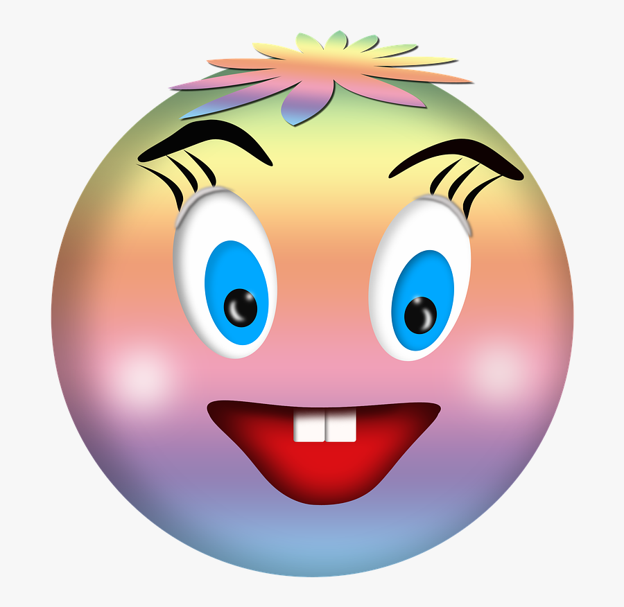 Smile, A Cheerful Smile, Wink, Jolly, Character - 笑容 微笑, Transparent Clipart