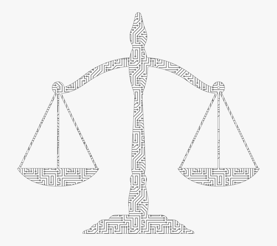 Beyaz Adalet Terazisi Png, Transparent Clipart