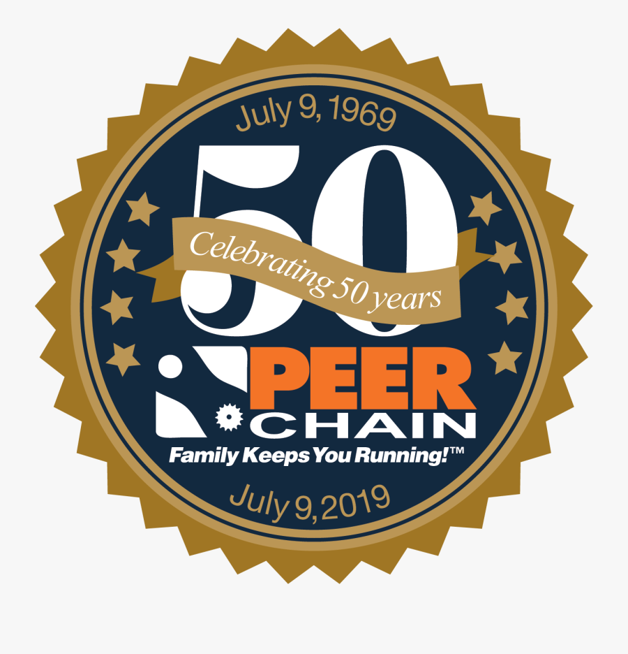 Industrial Chain By Peer Chain - Blue Starburst Badge, Transparent Clipart