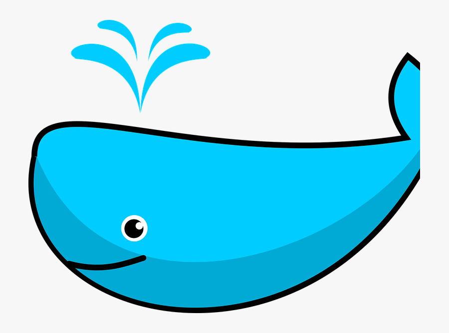 Cartoon Whales, Transparent Clipart