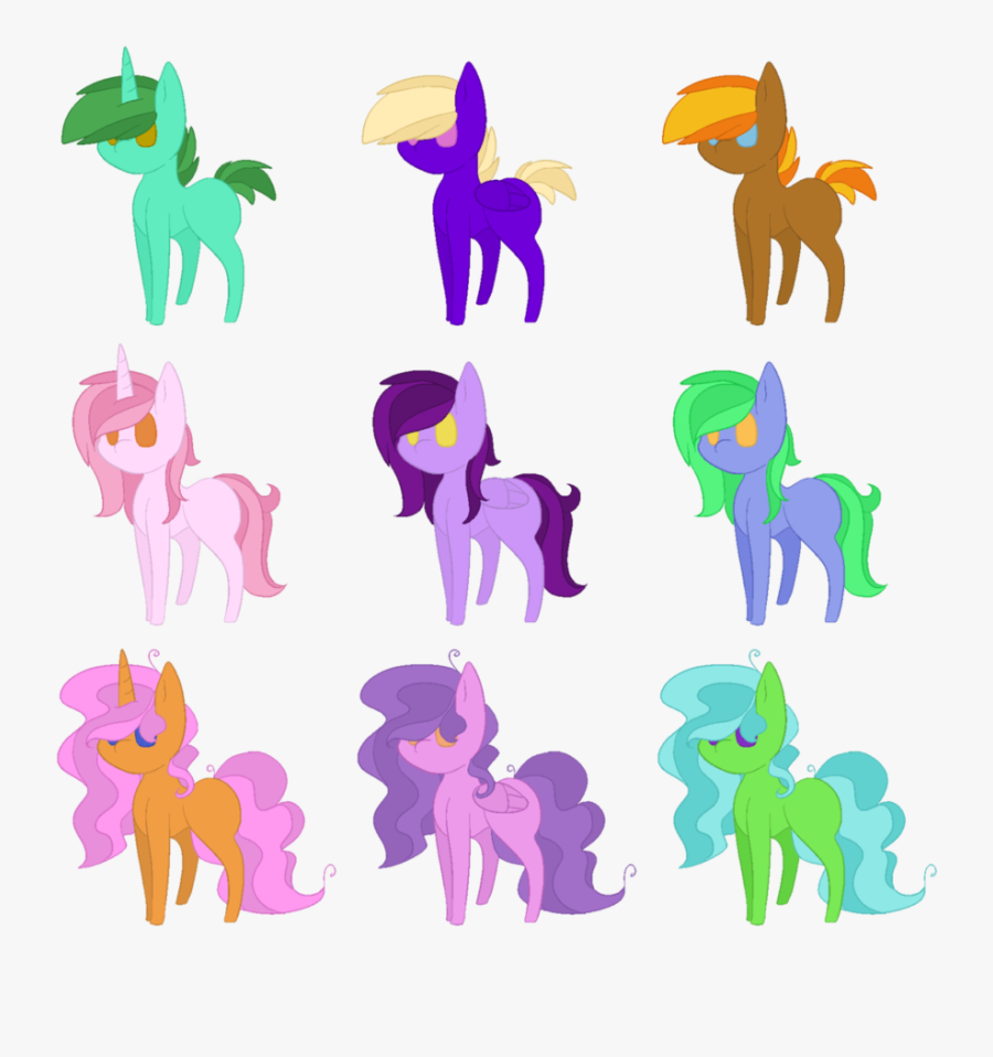 My Little Pony Adoptables 3 [open] By Oreo-ponies - Animal Figure, Transparent Clipart