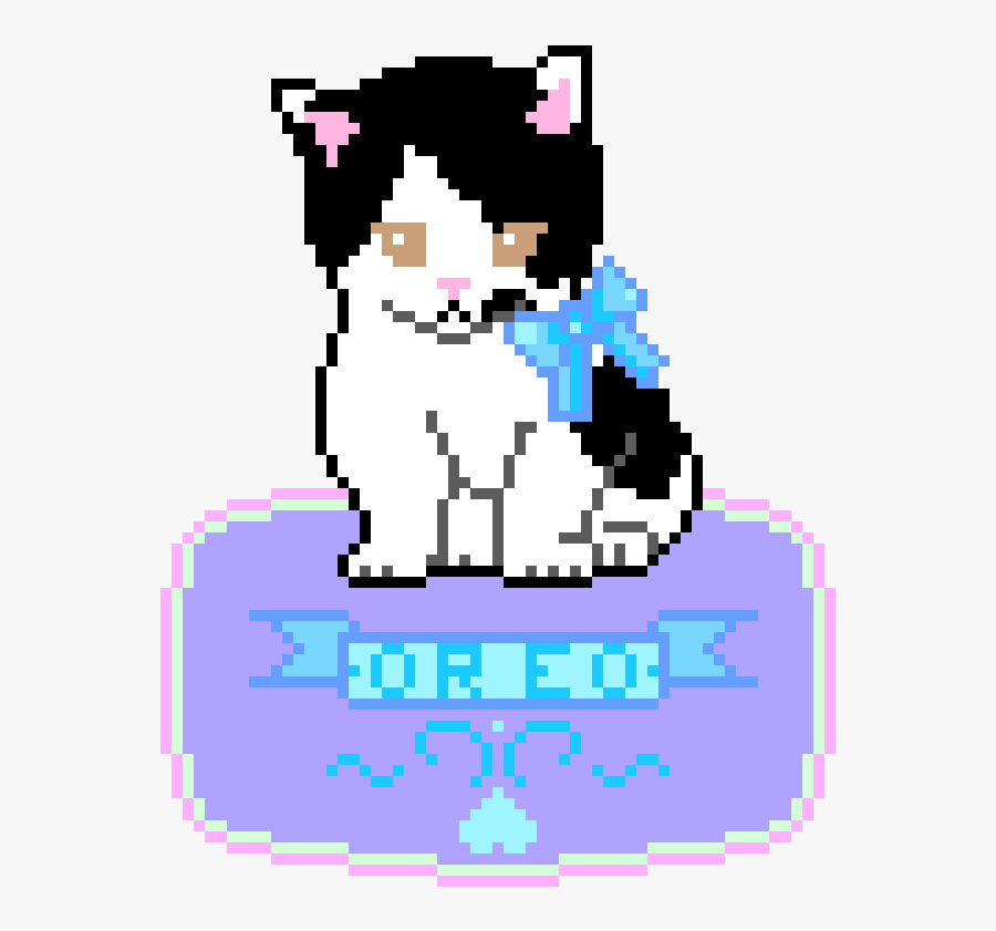 Pixel Art Cat Png, Transparent Clipart