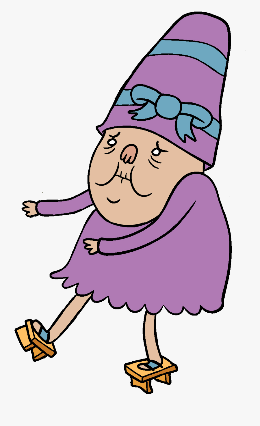 Clip Art Image With Purple Dress - Old Lady In Purple Dress, Transparent Clipart