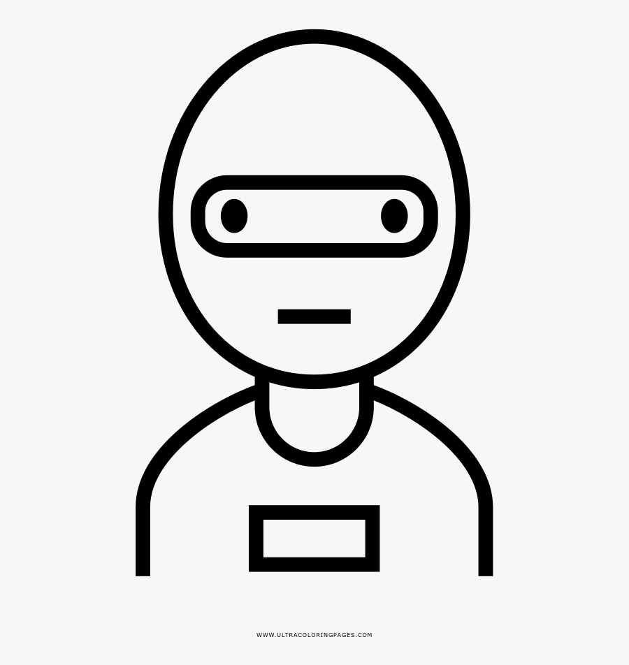 Thief Coloring Page - Cartoon , Free Transparent Clipart - ClipartKey