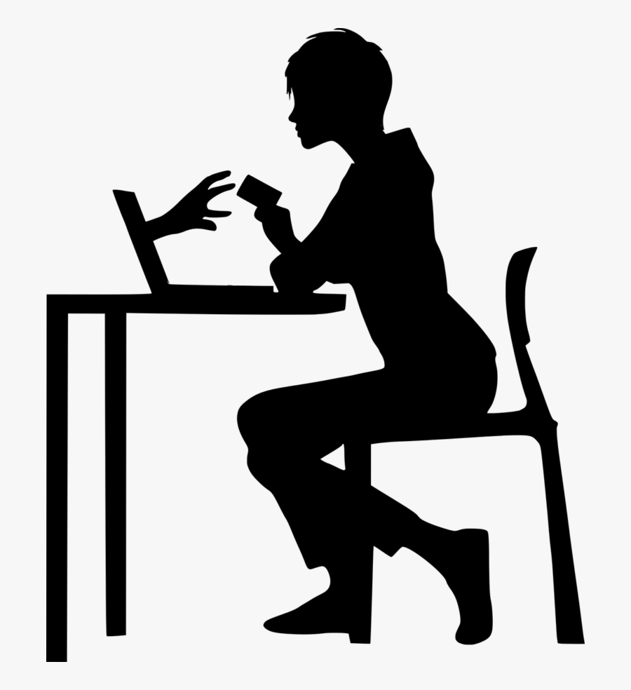 Scam, Fraudster, Thief, Credit Card, Hand Stand Out - Silhouette Of Public Speaking, Transparent Clipart