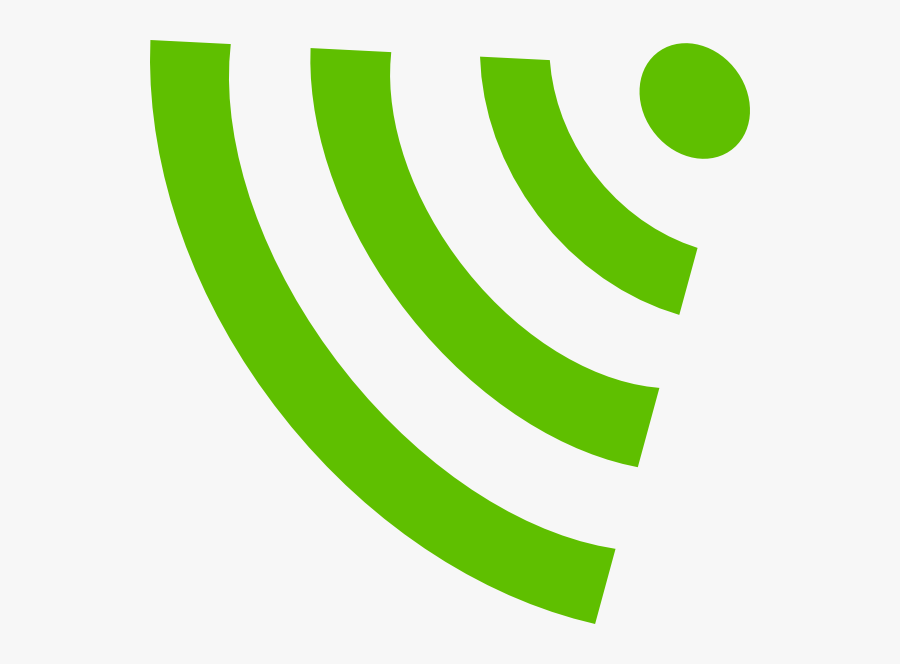 Wifi Signal Green, Transparent Clipart