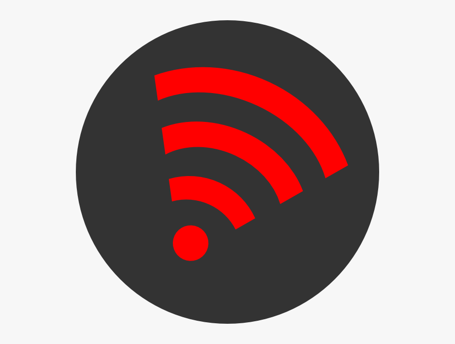 Wifi Orange Right Svg Clip Arts - Circle, Transparent Clipart