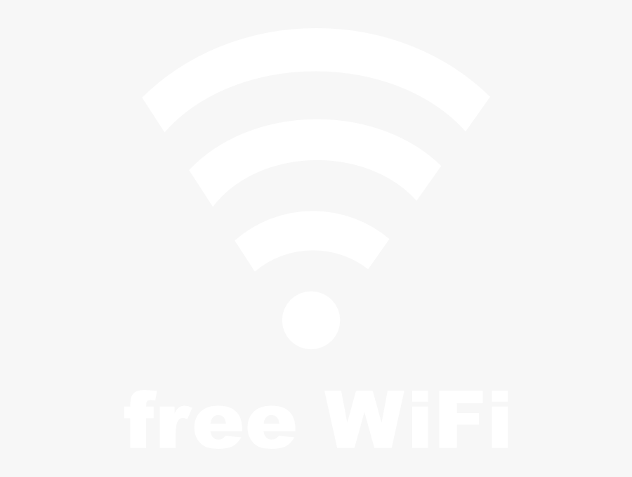 White Wifi Sign, Transparent Clipart