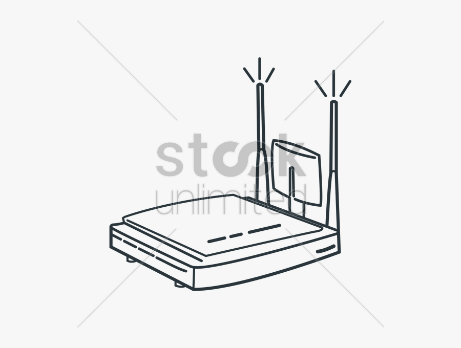 Wifi Router Vector Image - Illustration, Transparent Clipart