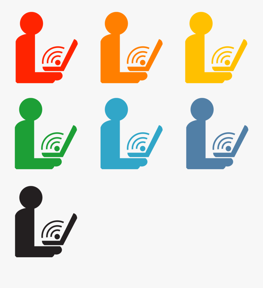 Transparent Wifi Icons Png - Wifi De Color Png, Transparent Clipart