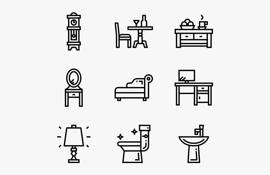 Furniture, Transparent Clipart