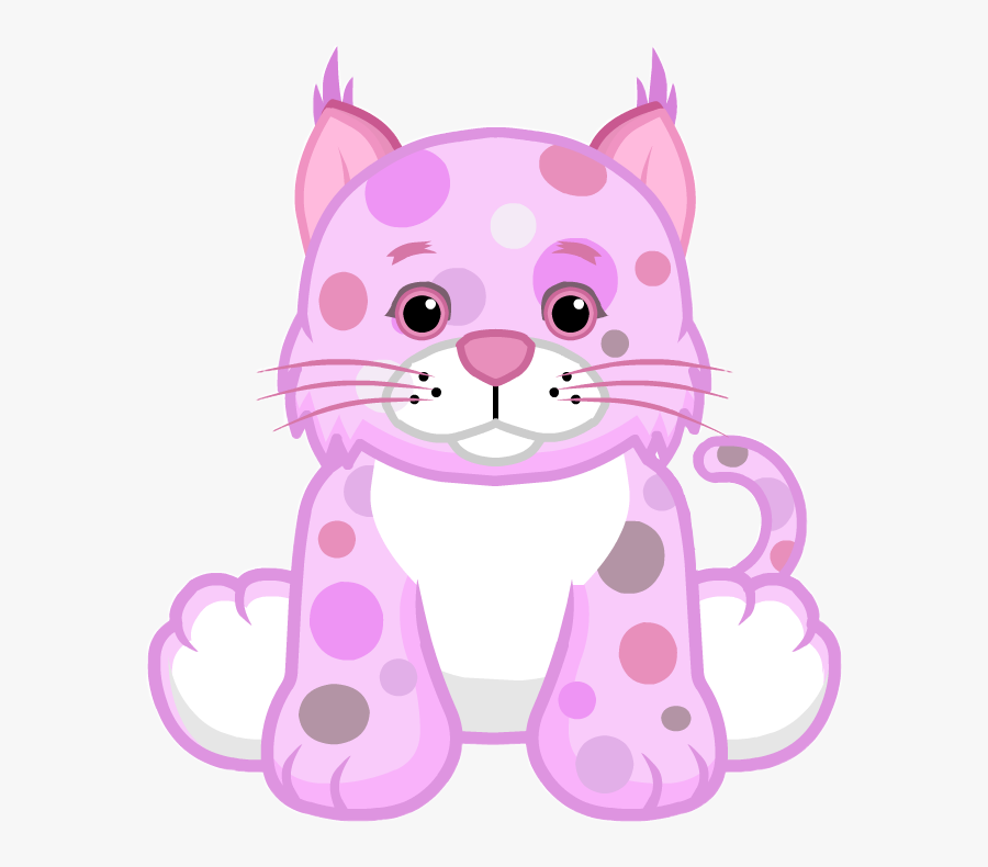 #bobcat #cat #polkadot #freetoedit - Webkinz Polka Dot Bobcat, Transparent Clipart