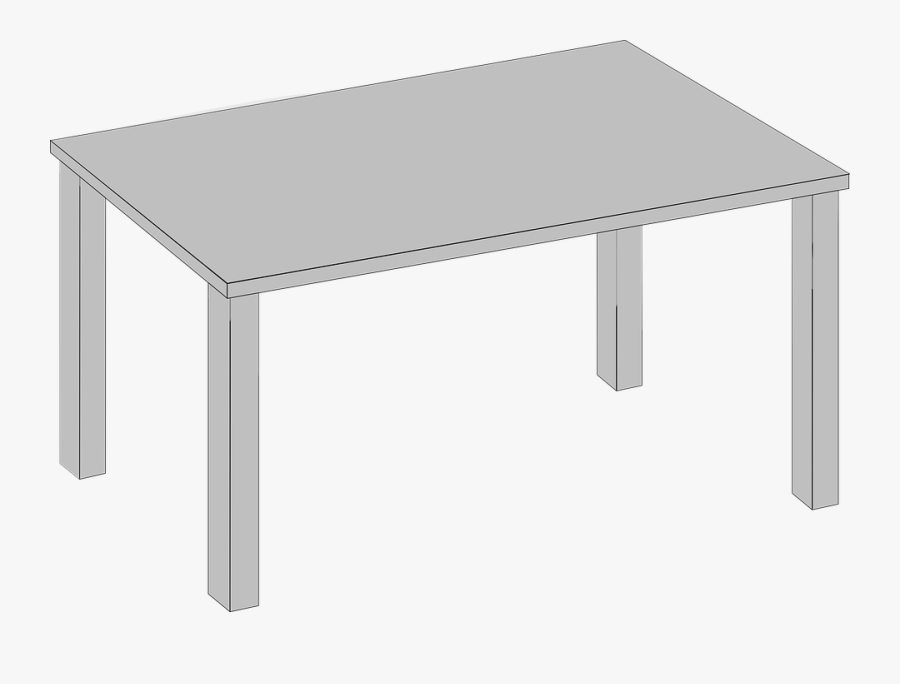 Table, Furniture, Living Room, 3d, Dining Table - Clipart Of Table Png, Transparent Clipart