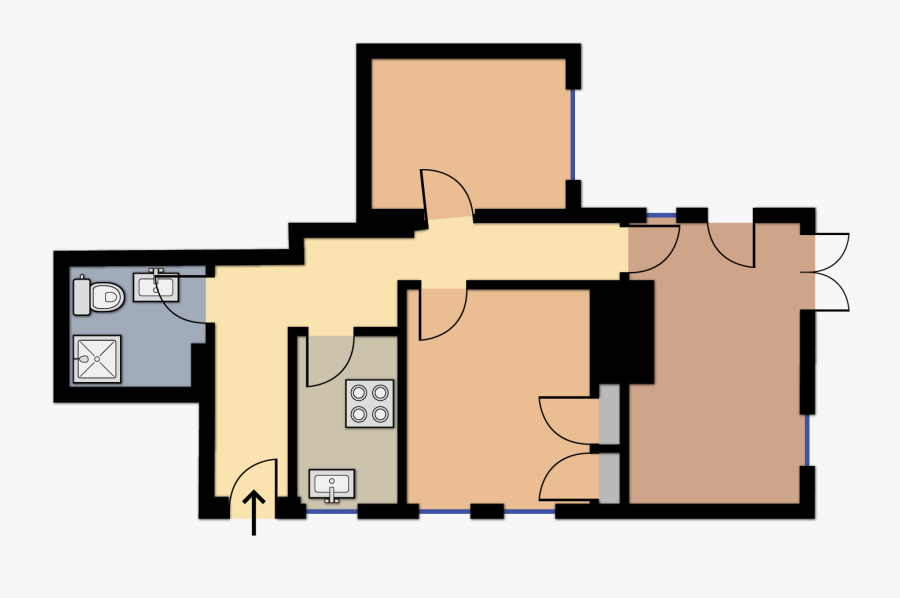 Floor Plan, Transparent Clipart