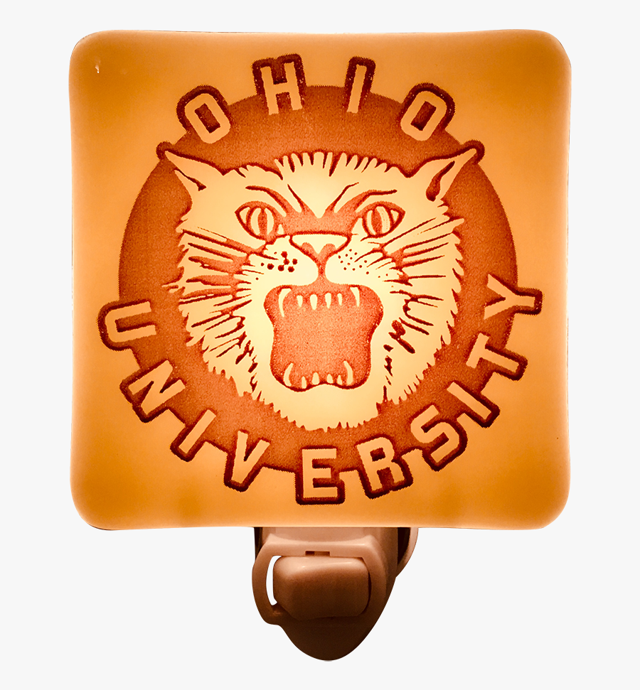 Ohio University Heritage Bobcat Glass Night Light"
 - Vintage Ohio University Logo, Transparent Clipart