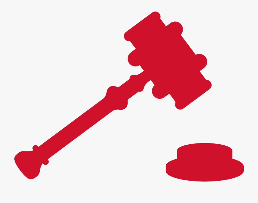 Red Gavel Clipart Transparent, Transparent Clipart