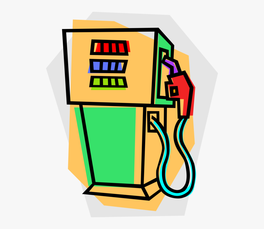 Vector Illustration Of Gas Station Petroleum Fuel Gasoline - Gas Pump, Transparent Clipart