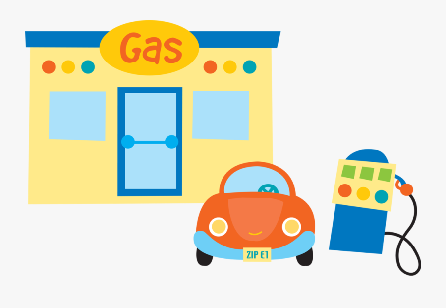 Gasstation, Transparent Clipart