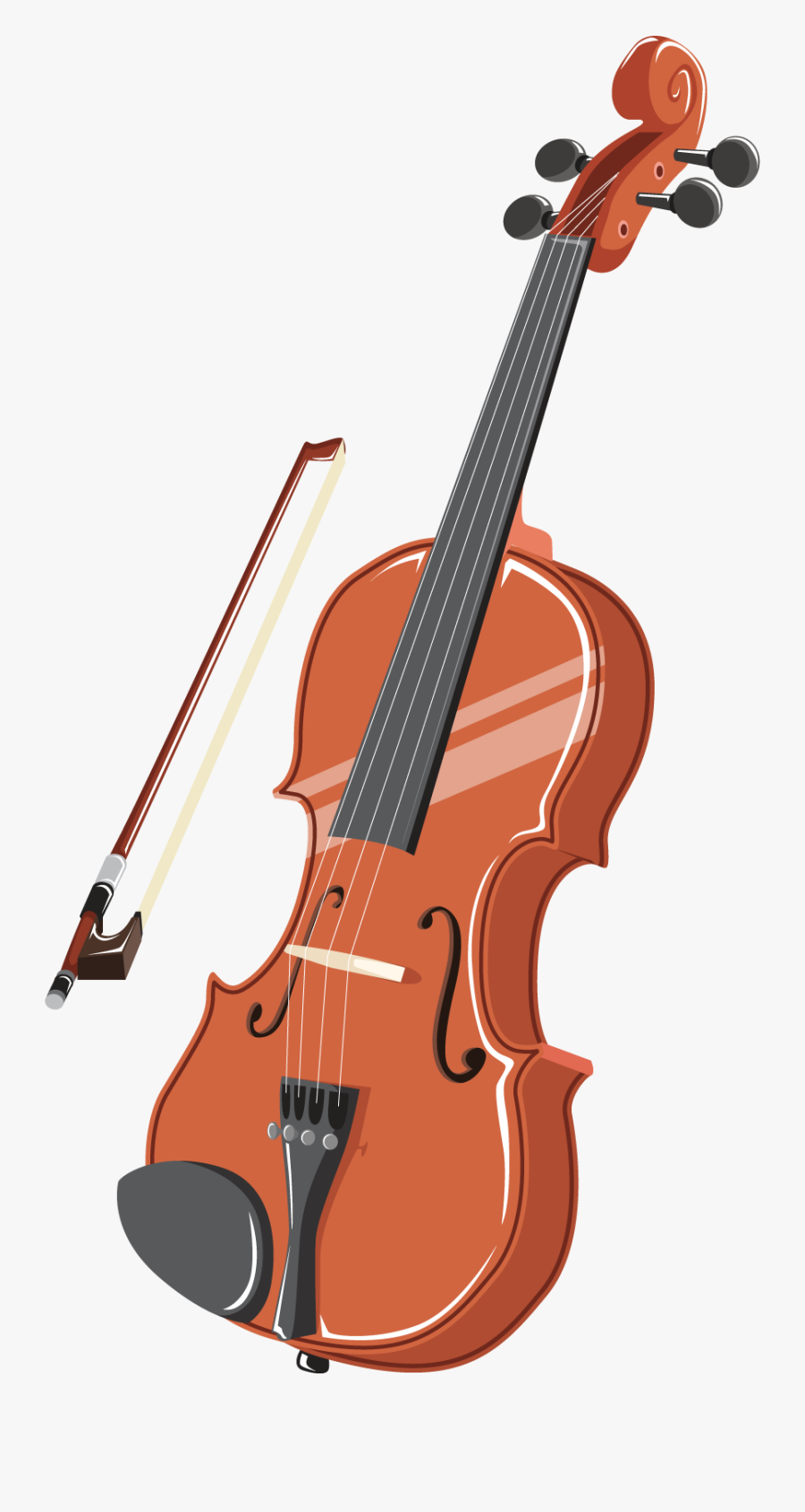 Transparent Musical Instruments Png - Transparent Background Clipart Violin, Transparent Clipart