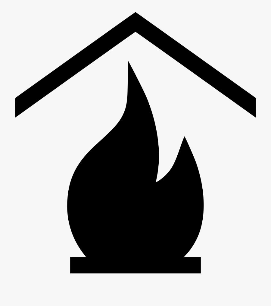 Fireplace Fire Traditional Real Estate Home Svg Png - Crescent, Transparent Clipart