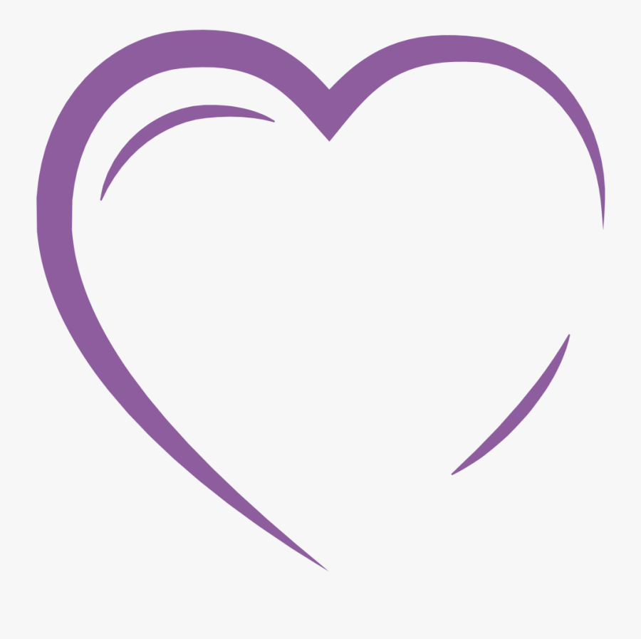 Clip Art Violet Purple Magenta Body - Heart, Transparent Clipart