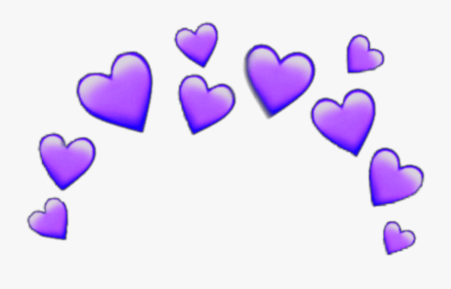 Violet - Transparent Heart Crown Png, Transparent Clipart
