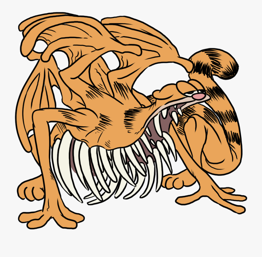 Clip Art Cartoon Tail - Dark Souls Garfield, Transparent Clipart