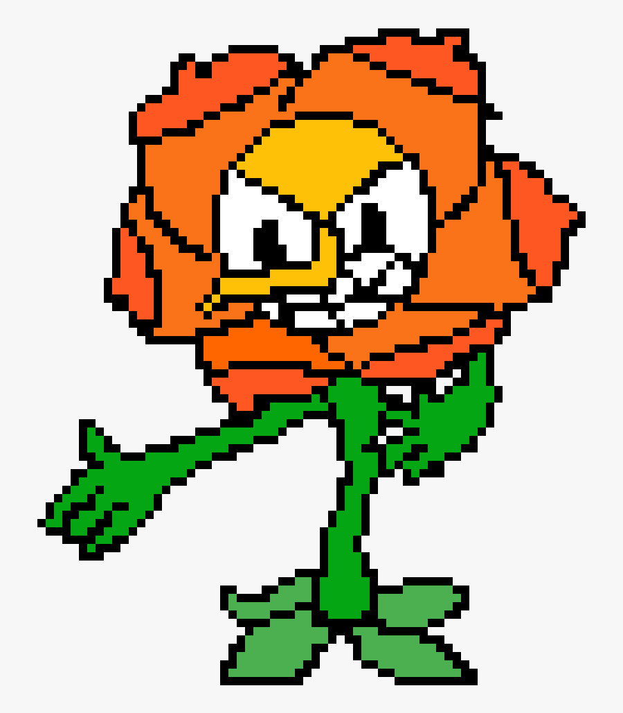 Cagney Carnation Pixel Art, Transparent Clipart