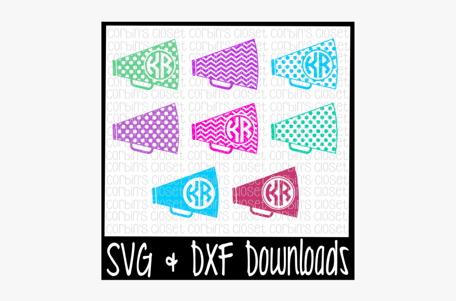 Download Free Cheer Svg Cheer Monogram Svg Megaphone Cut Poster Free Transparent Clipart Clipartkey
