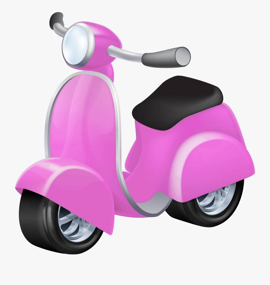 Pink Vespa Png Clip Art, Transparent Clipart