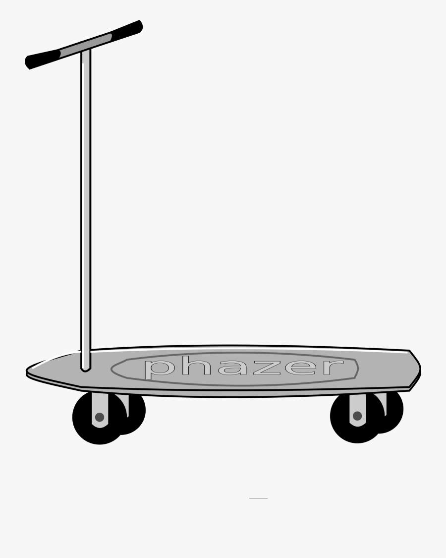 Toy Scooter Clip Arts - Clipart Black And White Scooter, Transparent Clipart