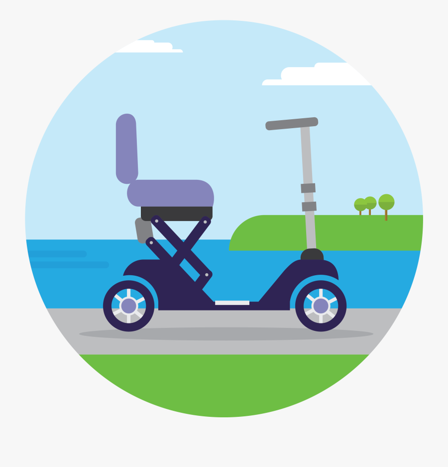 Mobility Scooter Insurance, Transparent Clipart