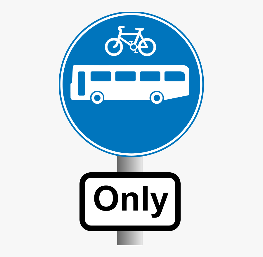 Roadsign Buses And Bikes - Choose How You Move, Transparent Clipart