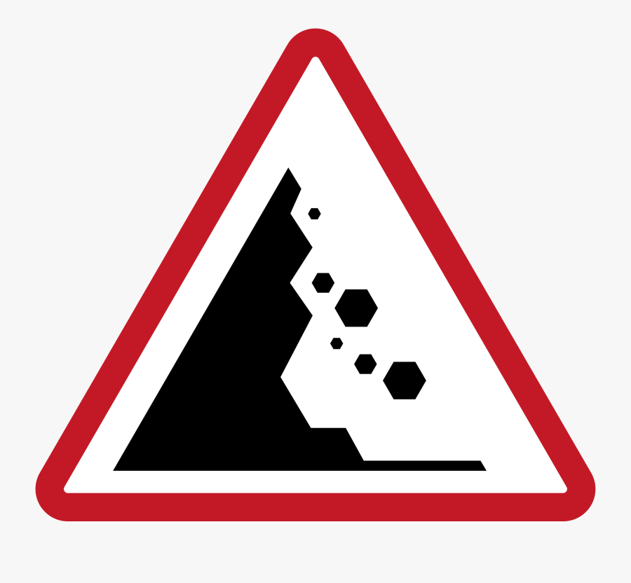 Clip Art File Philippines W L - Beware Of Falling Rocks, Transparent Clipart