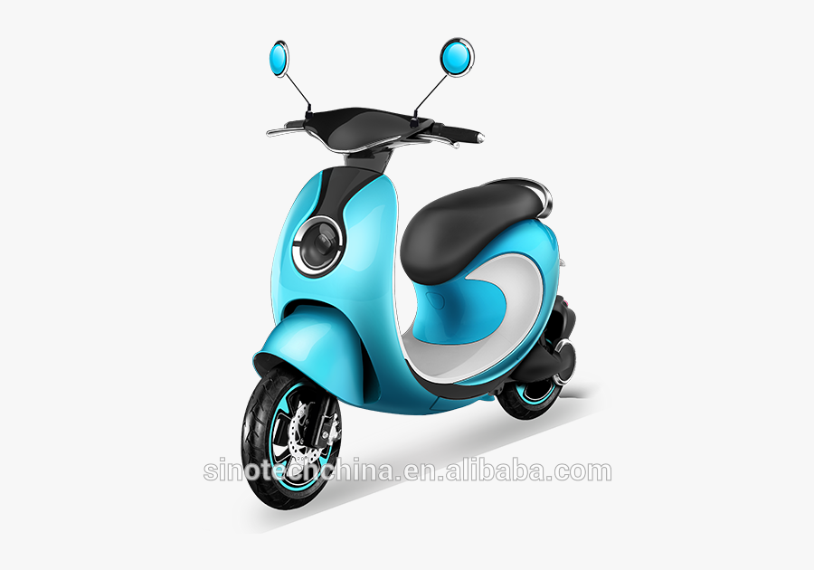 Clip Art Cute Scooter - Vespa, Transparent Clipart