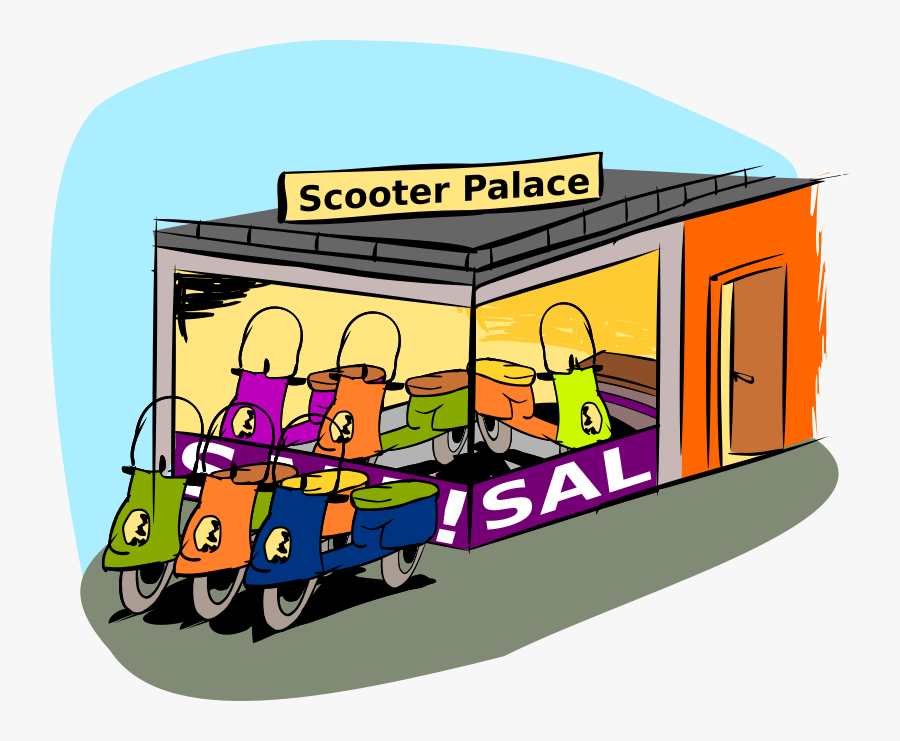 Trading Scooters, Transparent Clipart
