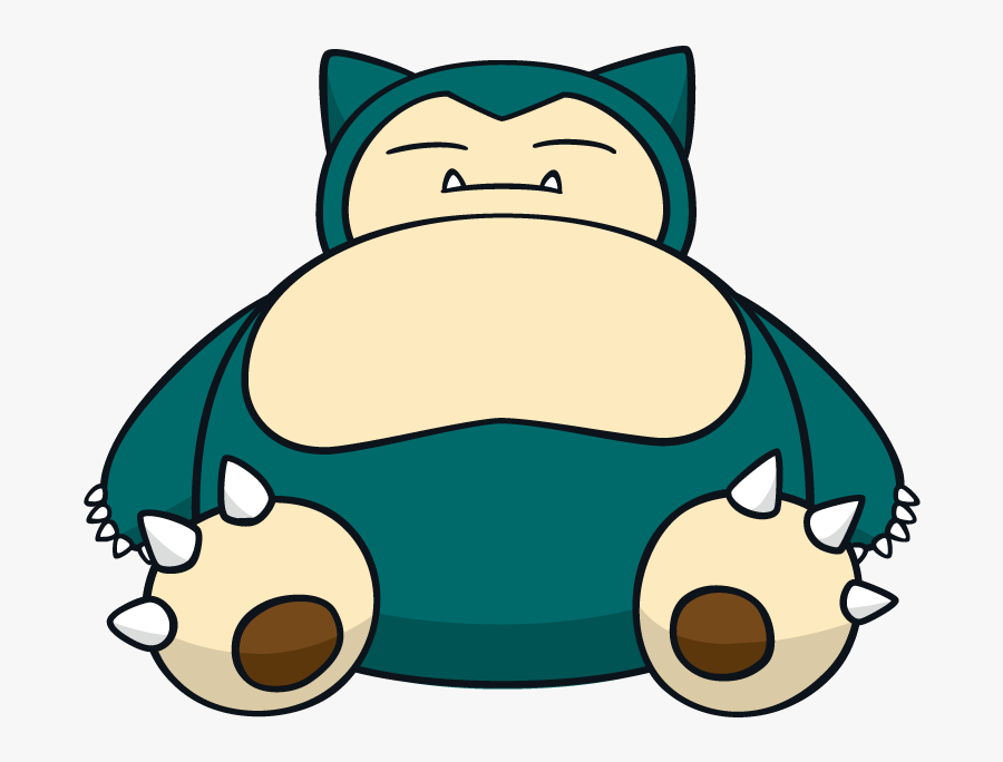 Snorlax Pokemon Character Vector Art - Pokemon Snorlax, Transparent Clipart