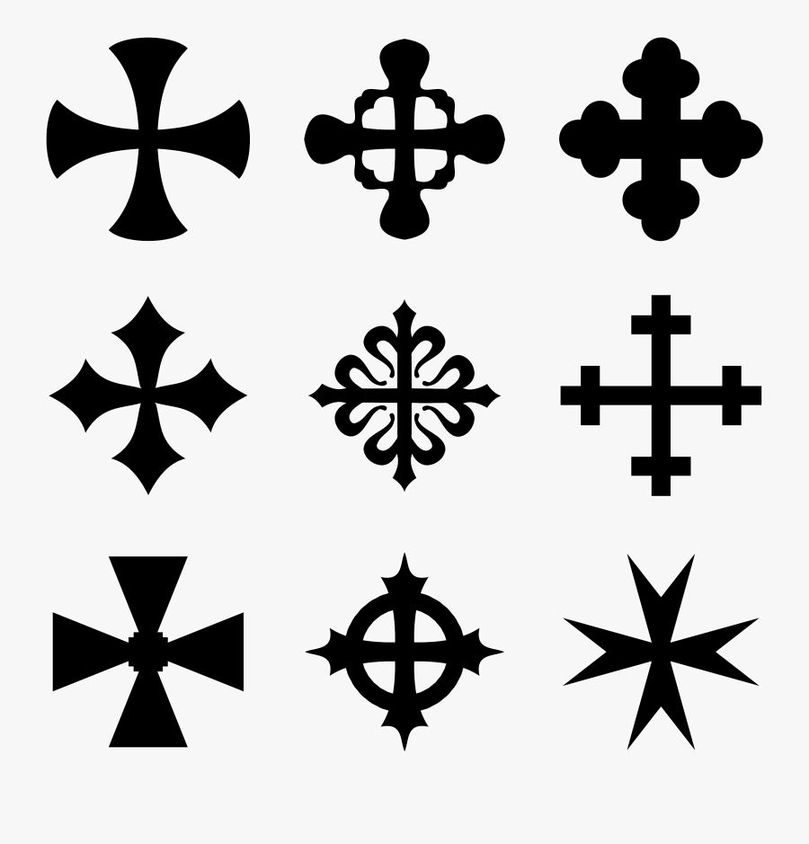 Heraldic Crosses Clip Arts - Heraldic Symbols Clip Art, Transparent Clipart