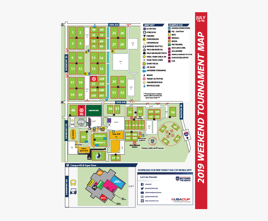 National Sports Center Map Usa Cup 2019, Transparent Clipart