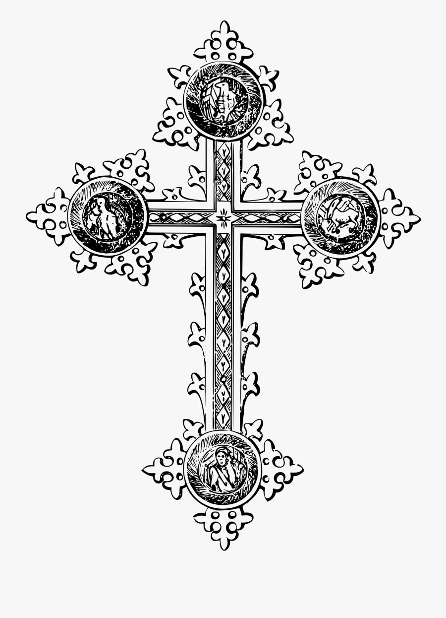 Freestanding Cross Clip Arts - Orthodox Cross Free Drawing, Transparent Clipart