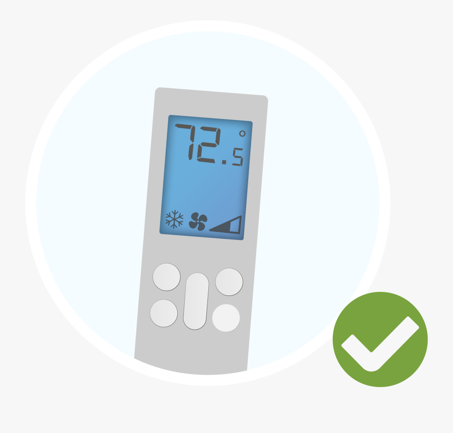 Ac Remote Cooling Logo, Transparent Clipart