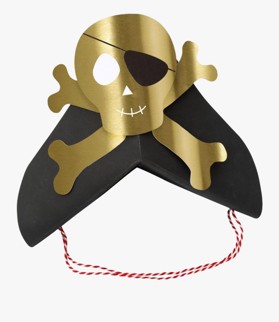 Meri Meri Pirate Party Hats 8ct Birthday Supplies, Transparent Clipart