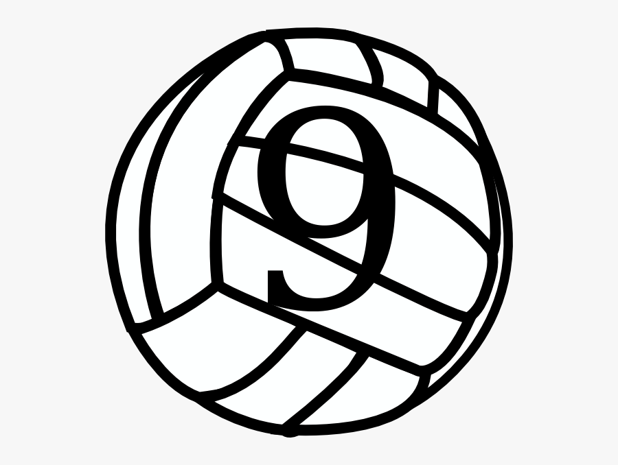Volleyball With Number Svg